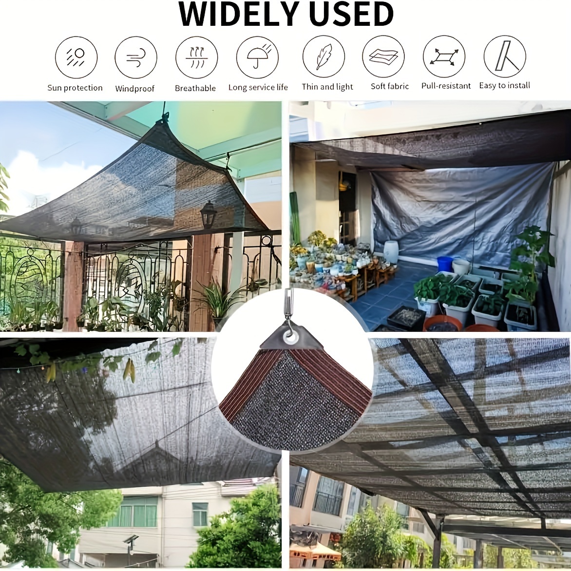 2-15m Black Sunshade Net Sun S - Plant Parenting 评论和价格